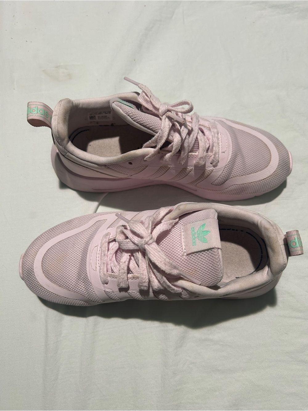 adidas Pink Sneakers with Mint Accents